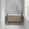 James Martin Vanities 48'' Single Vanity, Pebble Oak w/ 3 CM White Zeus Quartz Top D100-V48-PBO-3WZ - alternate 3